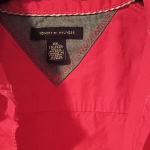 Tommy Hilfiger Red Button Down Shirt